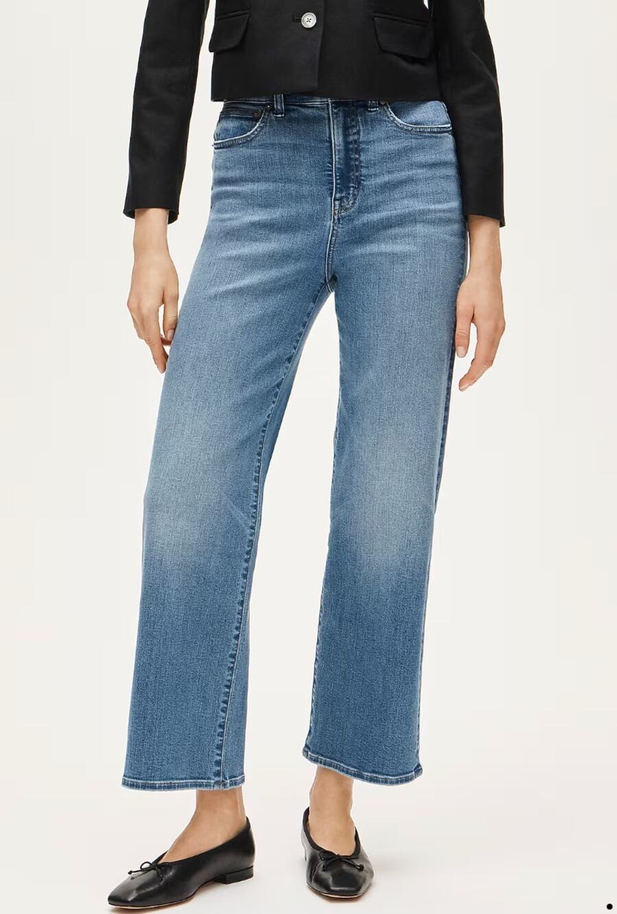 NWT J. Crew Curvy Slim Wide Jean Cobalt Blue CS273 Size 36
